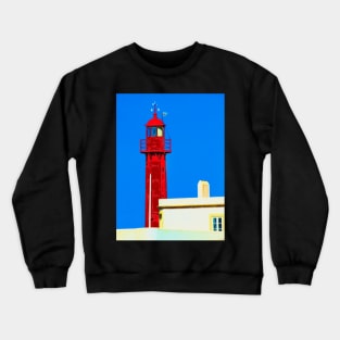 Cabo Raso Lighthouse. Cascais. Lisbon Crewneck Sweatshirt